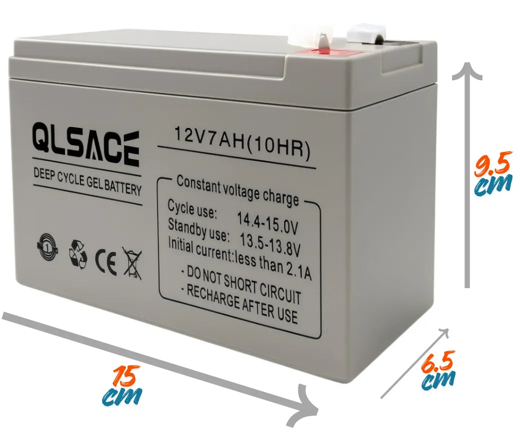 Batería Gel Recargable 12v 7ah Ciclo Profundo Herramientas