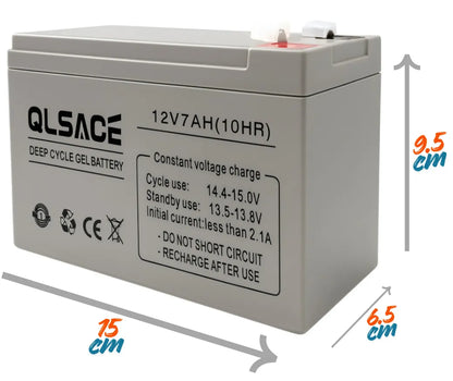 Batería Gel Recargable 12v 7ah Ciclo Profundo Herramientas