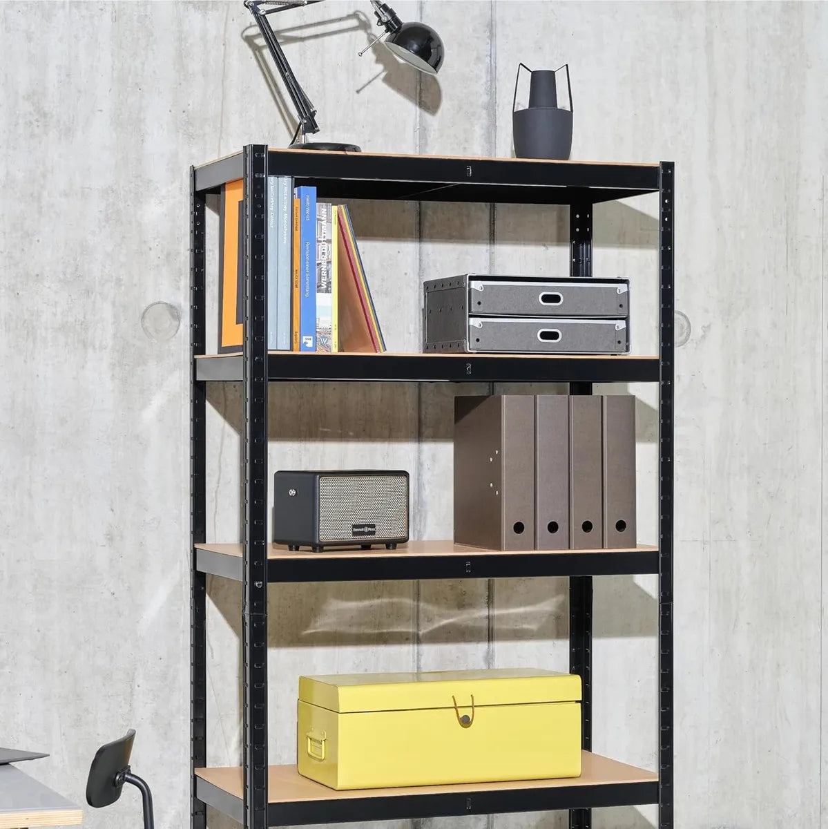 Estanterias Metalicas Rack Metalico Repisas Negro 180x90x40