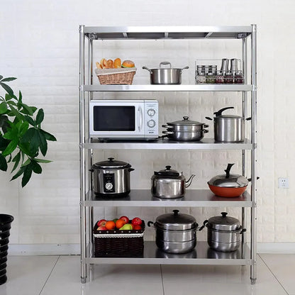 Estante Cocina Repisa Acero Inoxidable 5 Pisos 175x91x40 Cm
