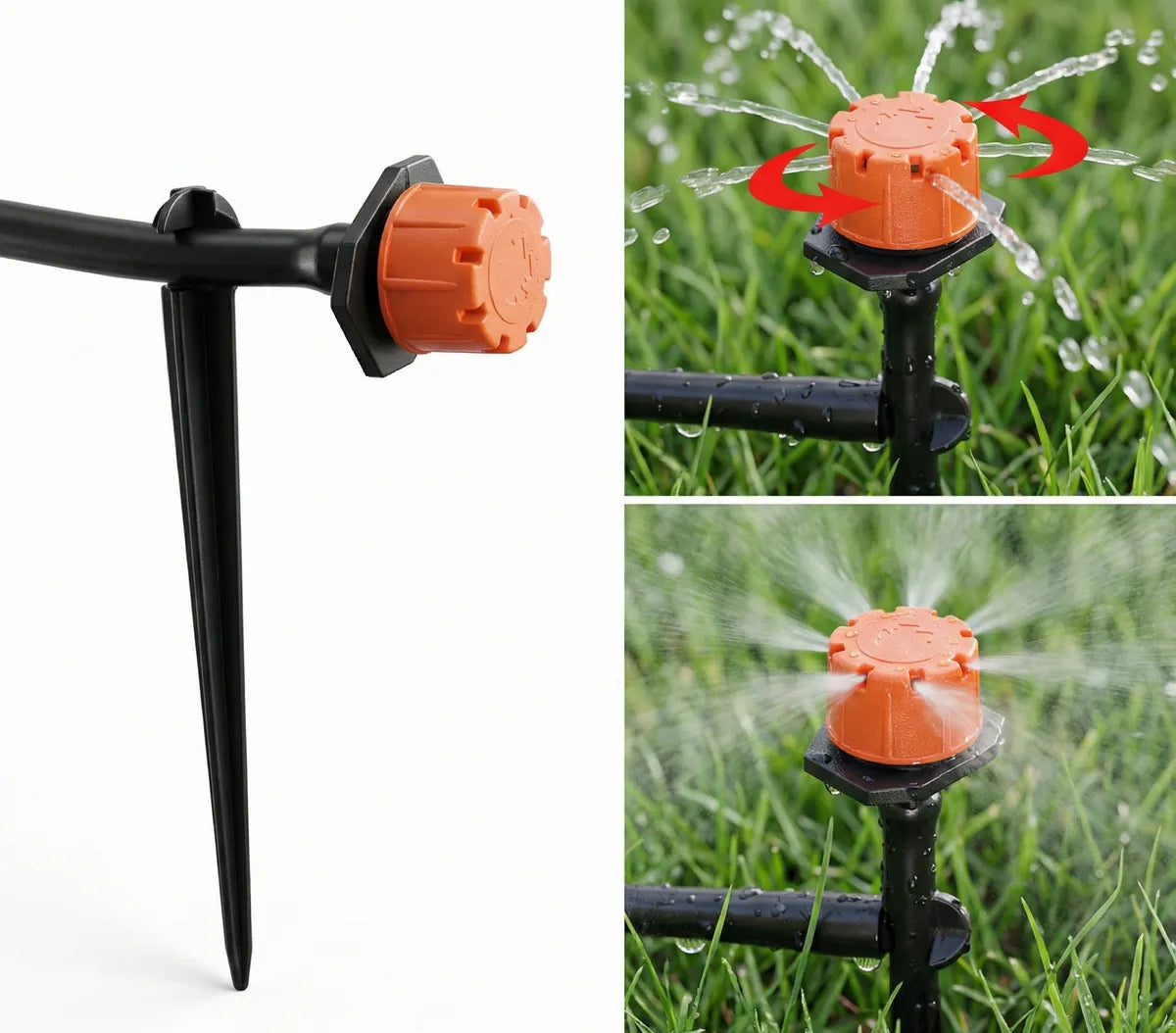 Kit Sistema Riego Agua Goteo Autocompensado Jardin 20 Metros