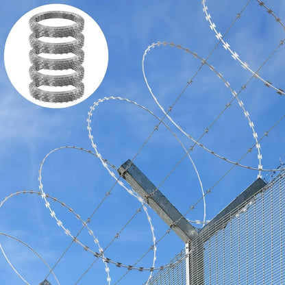 Rollo Concertina Alambre Puas Galvanizado Seguridad 30x10m