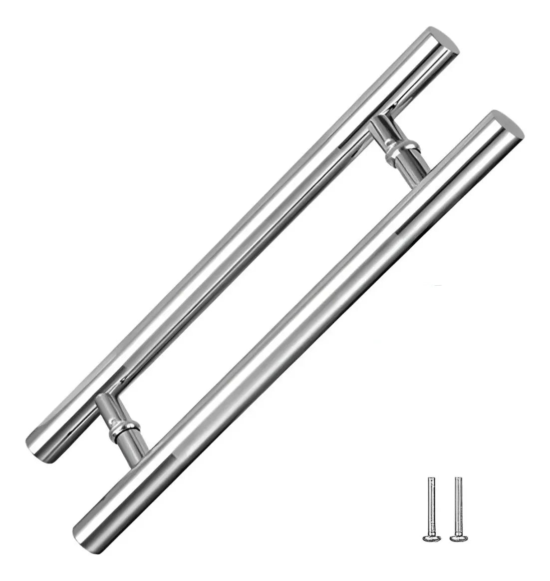 Manillon Plata Acero Inoxidable 50 Cm Para Puerta Par Manija