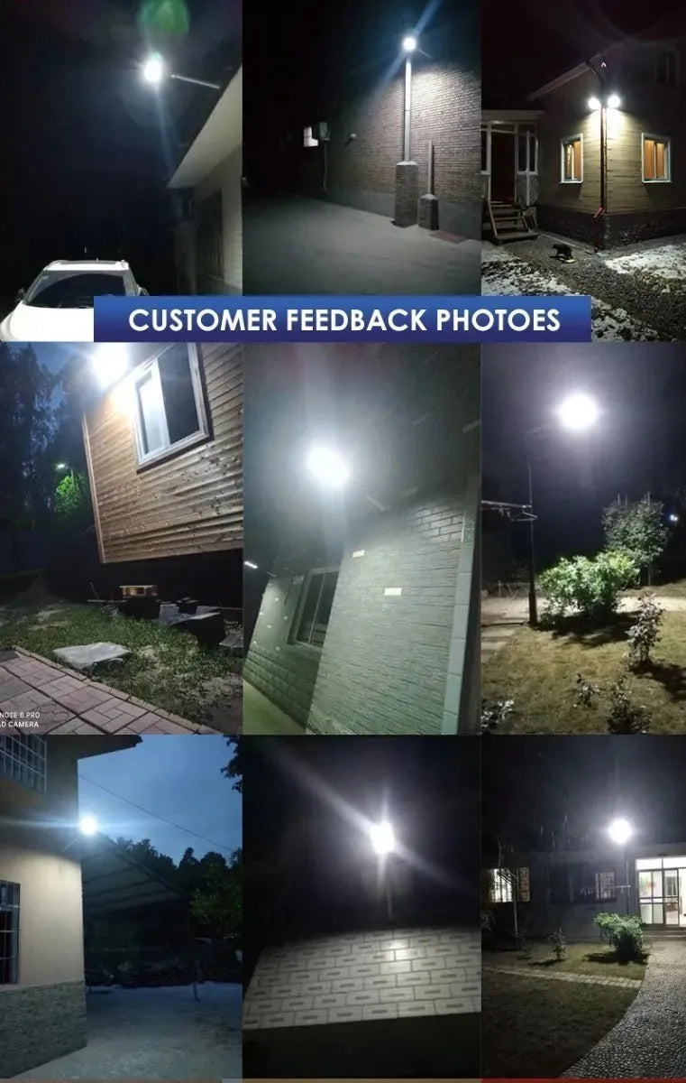 Packx3 Foco Exterior Iluminacion Solar Foco Led Solares 120w