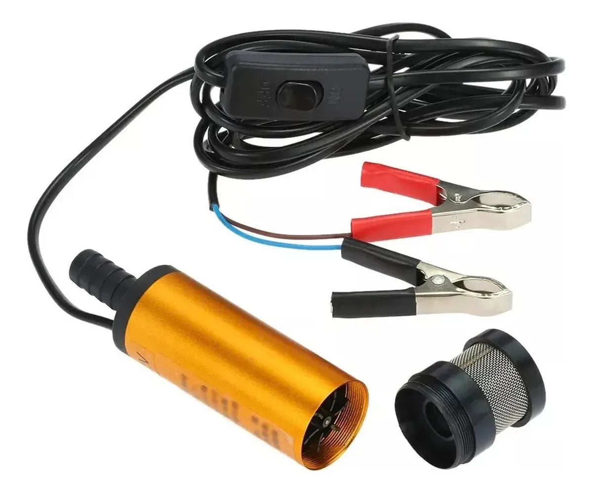 Bomba Sumergible Eléctrica 12v Dc Para Trasvasije De Líquido