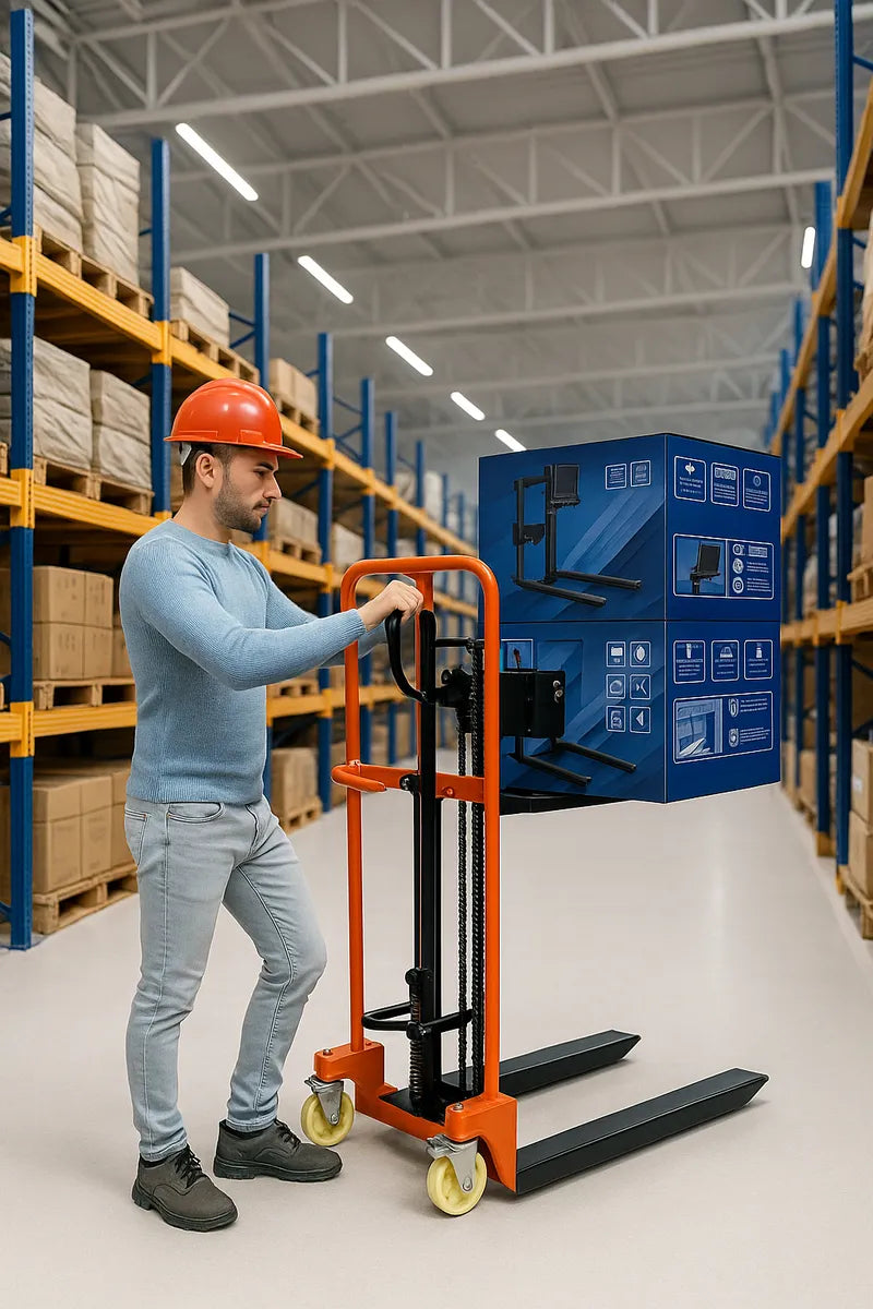 Yegua Apilador Hidraulico Manual 400 Kg 130 Cms De Elevacion