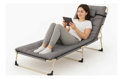 Cama Plegable Camping Catre Portatil Colchon Descanso Verano