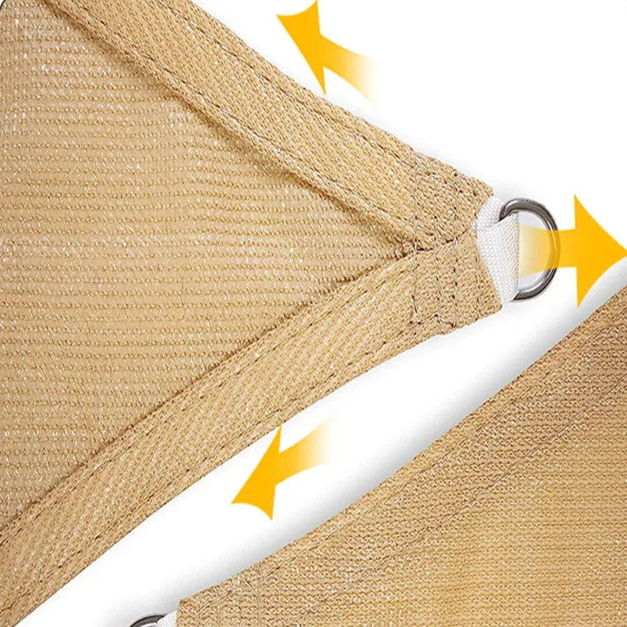 X2 Toldo Vela Rectangular Lona Sombra Toldo Plegables 5x2 Mts
