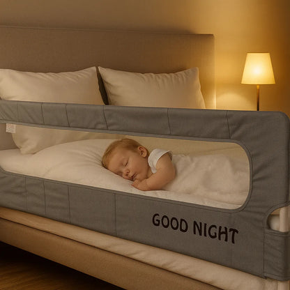 Baranda Cama Seguridad Bebe Reja Plegable Ajustable 1.8mt
