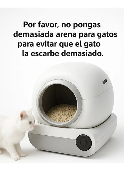 Arenero Robot Automático Para Gatos 2.0 Wifi Color Blanco