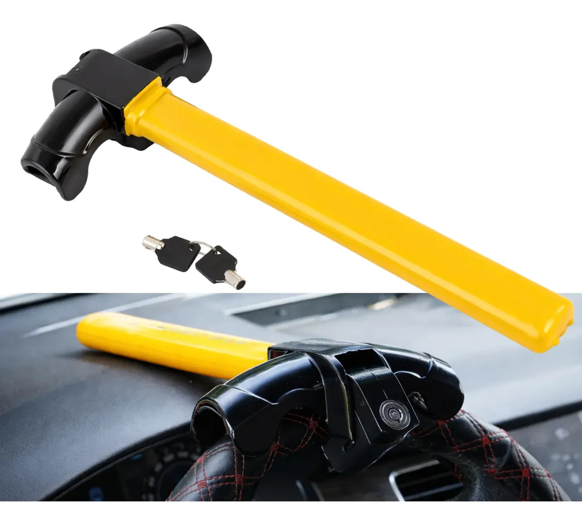 Traba Volantes Anti Robo Traba Volante Seguirdad Auto +llave