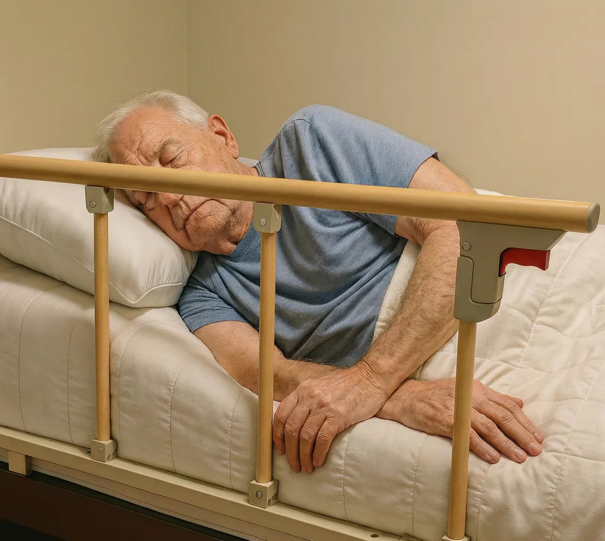 Baranda Cama Seguridad Bebe Reja Barrera Plegable Ancianos