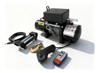 Winche Electrico Eoland 6000 Lbs 12 Volt Control Remoto Inalambrico Malacate Electrico 6000 Libras 12v Camioneta