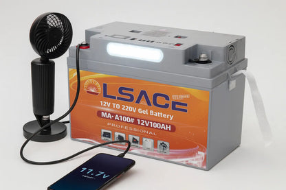 Bateria Gel 12v 100ah Estación Energía Portátil Ac 220v Usb