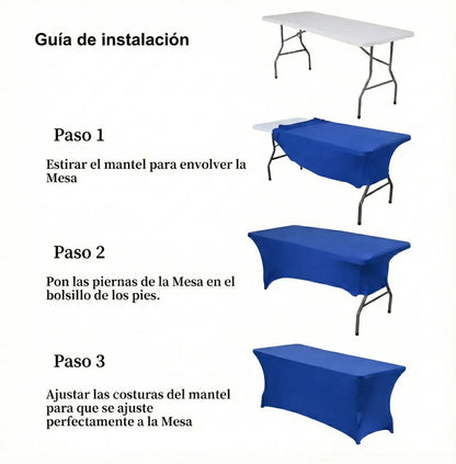 Mantel Funda Spandex Elastica Rectangular 183x75x75 Eventos