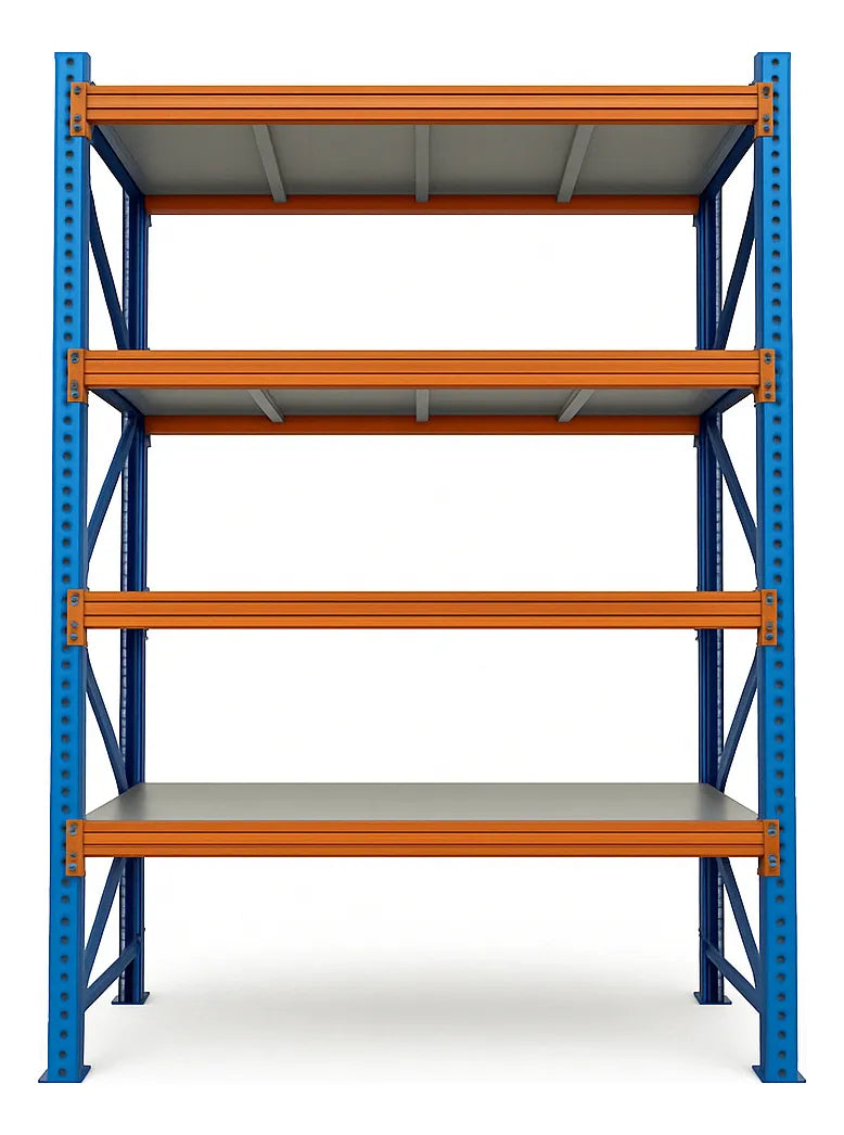 Estantería Metálica para Bodega 200x150x60 Racks Reforzados Repisas Metálicas Industriales