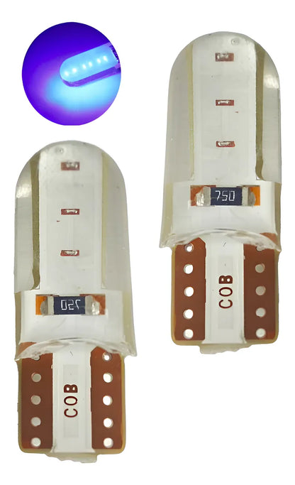 X2 Ampolleta Cola De Pescado Led Ampolleta Auto Luz Led T10