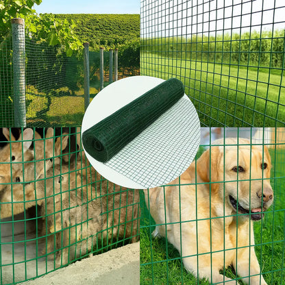 Malla Metalica Verde Jardin Cerco Rejas 20x20mm 60cm X 10mt