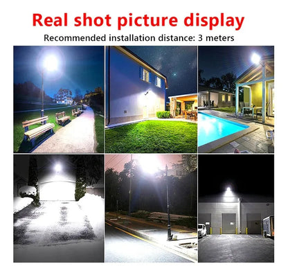 X2 Foco Led Exterior Con Sensor Movimiento Focos Solar 600w