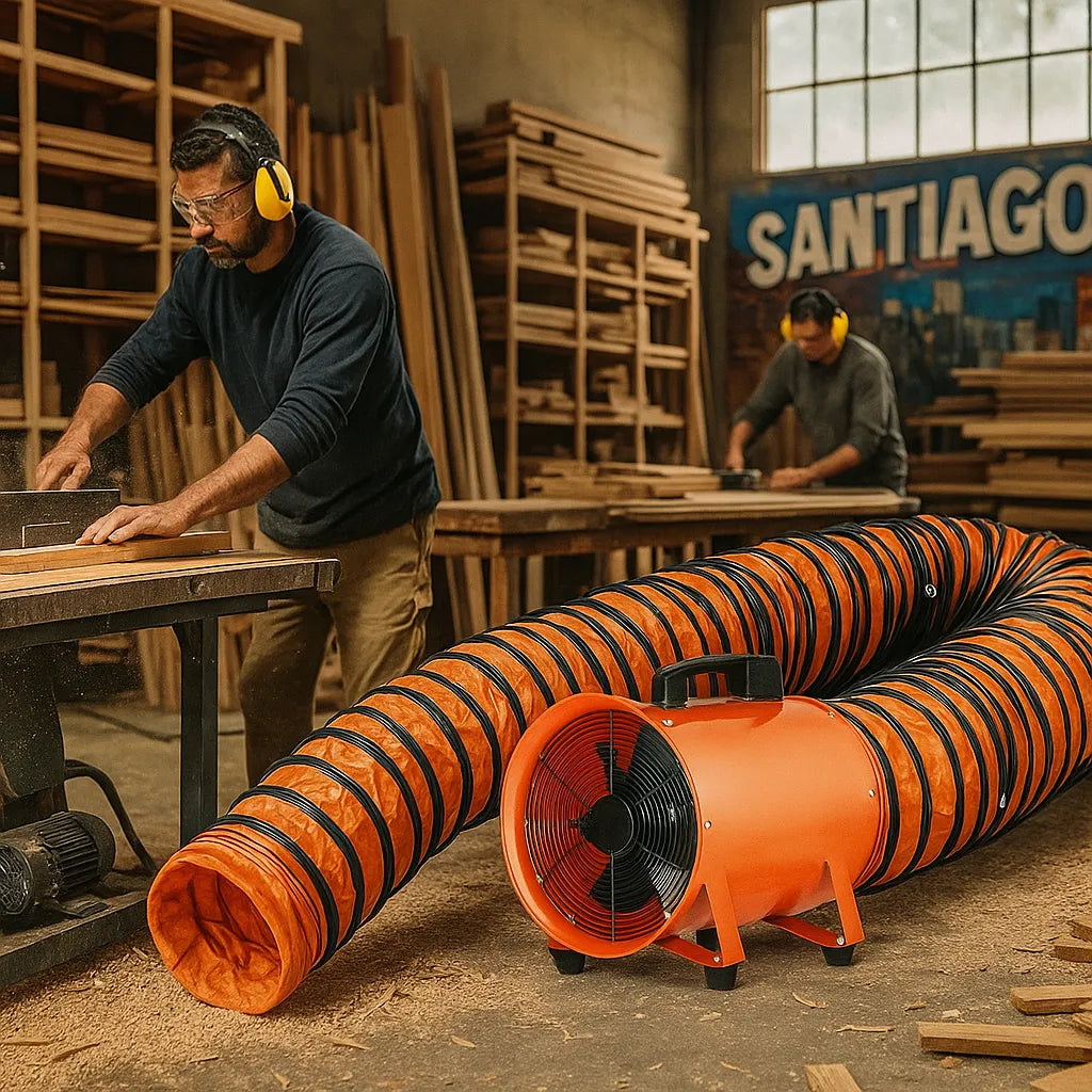 Extractor Aire Industrial 12 Pulgadas + Ducto Flexible 10mts