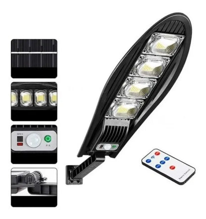 Pack X2 Foco Exterior Iluminacion Solar Foco Led Solar 180w