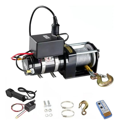 Winche Electrico 12v 3000 Lbs Control Remoto Inalambrico