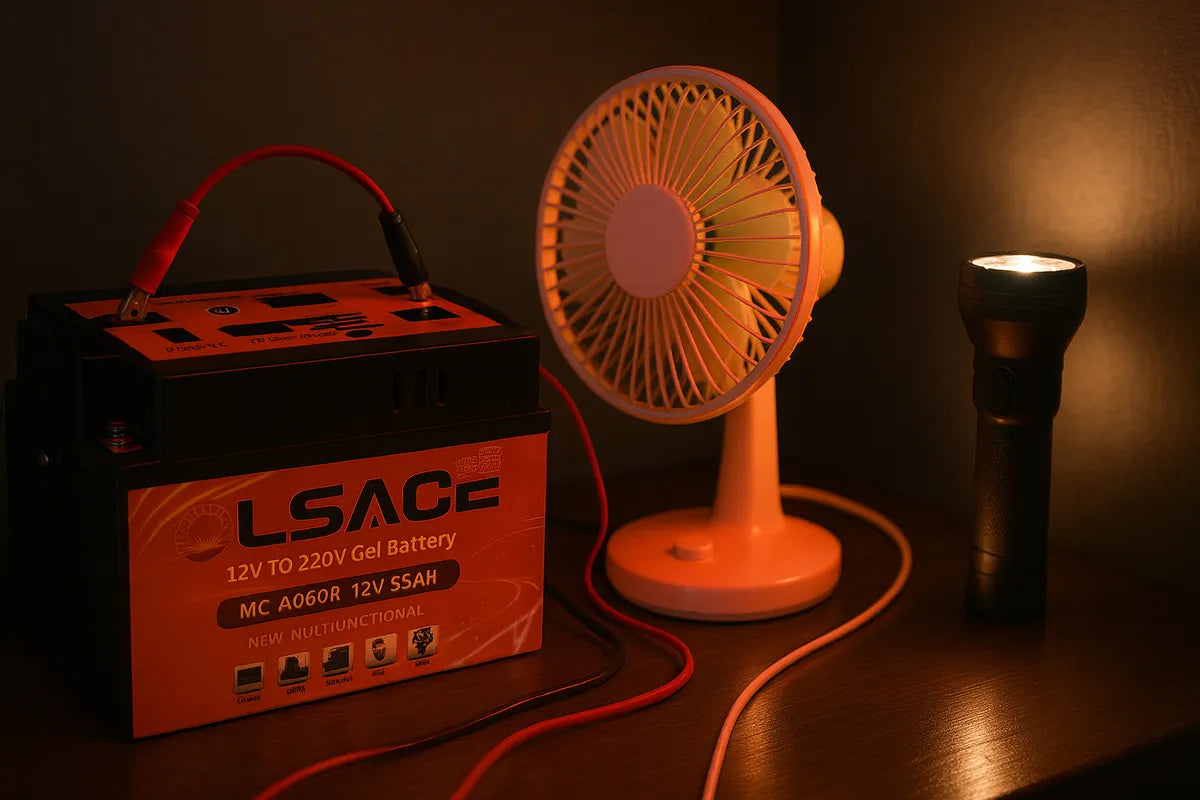 Bateria Gel 12v 55ah Estación Energía Portátil 220v 100w Usb