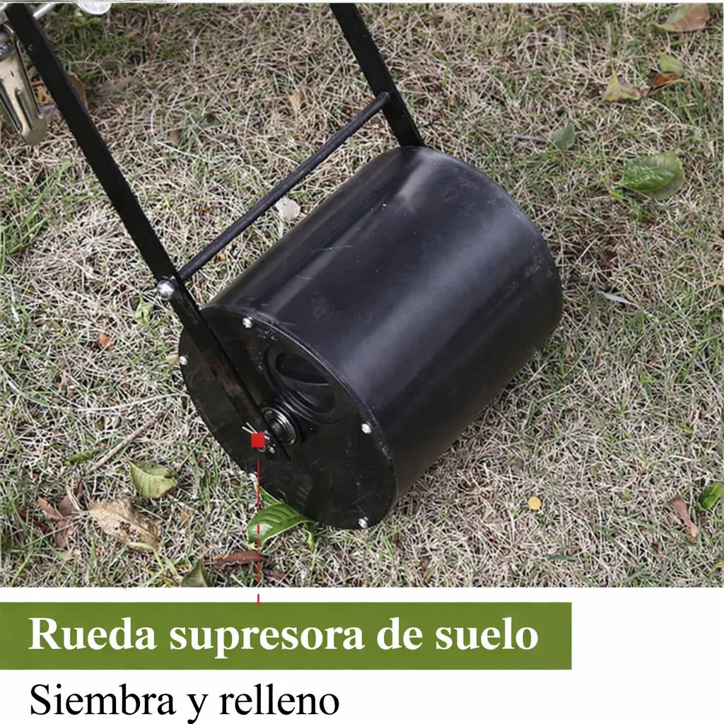 Sembradora Grano Manual Rotativa Abonadora Jardin Agricola