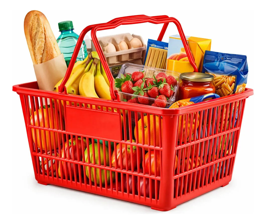 Pack X5 Canastos Cesta Mano Compras Supermercado Minimarket
