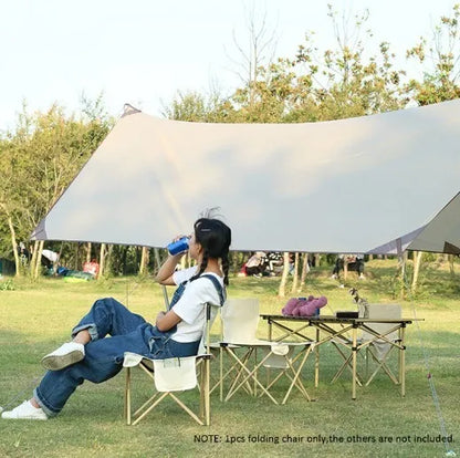 X4 Sillas Plegables Camping Silla De Pesca + Mesa Plegable