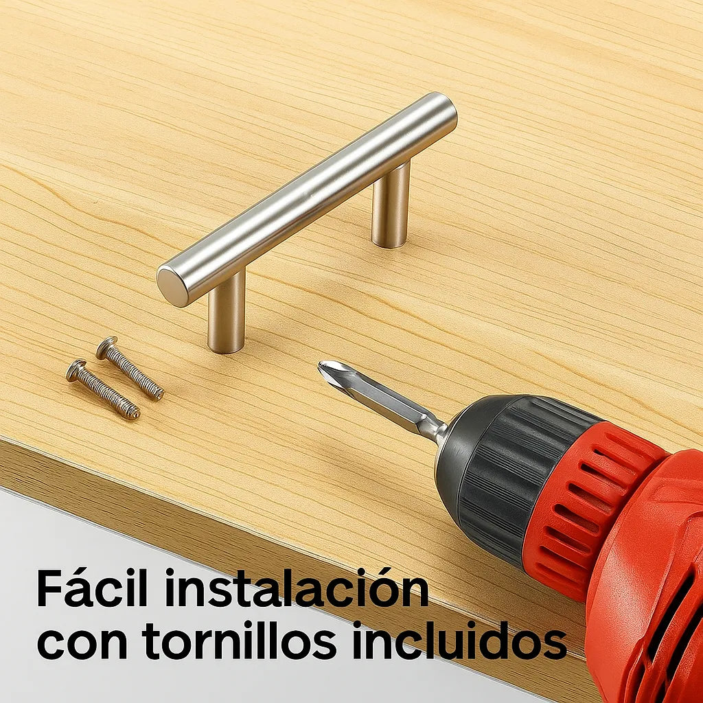 X10 Manillas Muebles Tirador Cajon 20cm Tiradores Puerta