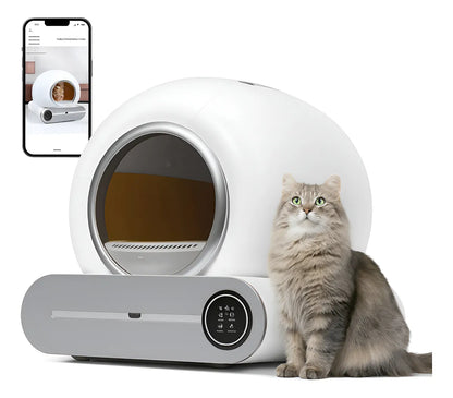 Arenero Robot Automático Para Gatos 2.0 Wifi Color Blanco
