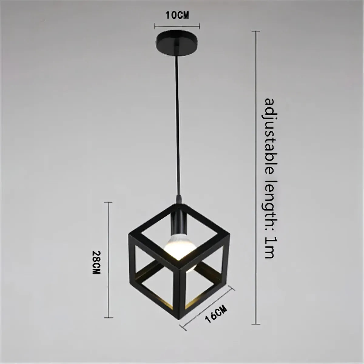 Lamparas Comedor Vintage Colgantes Modernas Lampara Cubo