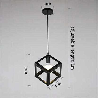 Lamparas Comedor Vintage Colgantes Modernas Lampara Cubo