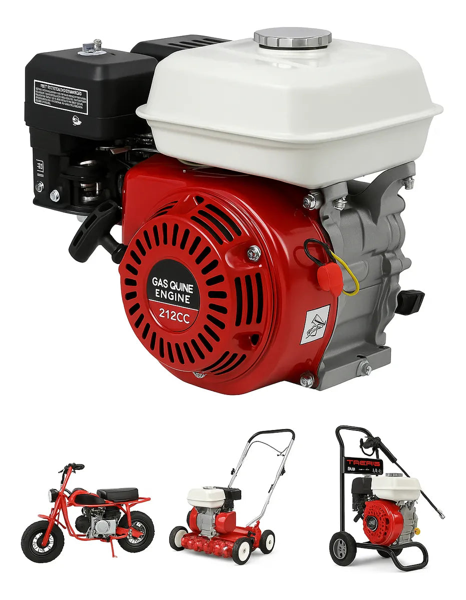 Motor Estacionario De 6.5hp 4 Tiempo Bencinero 2lts Eje 20mm