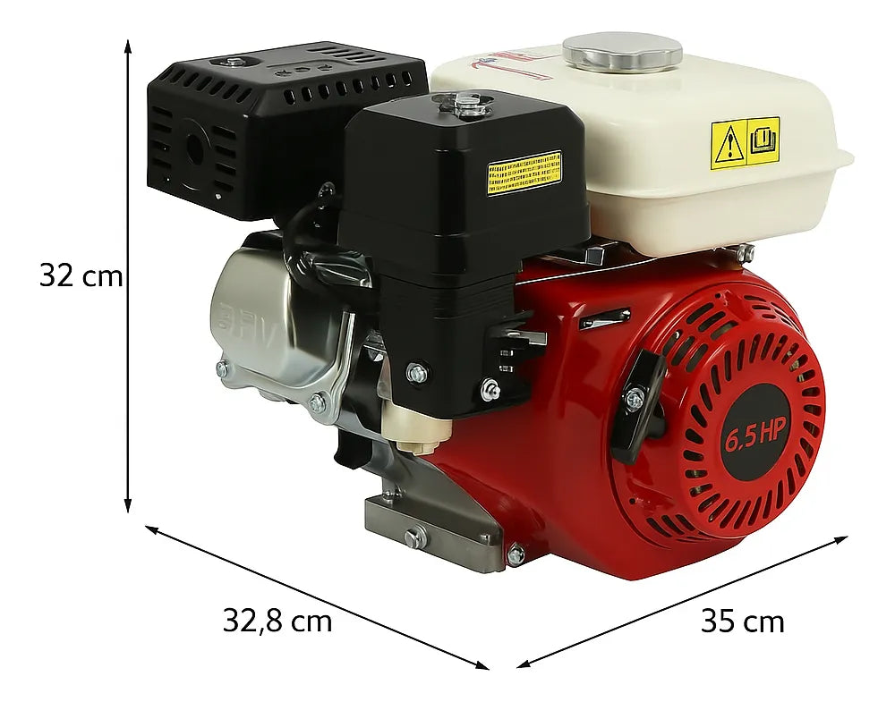 Motor Estacionario De 6.5hp 4 Tiempo Bencinero 2lts Eje 20mm