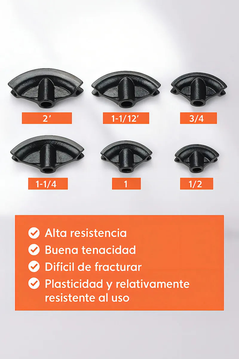 Dobladora De Tubos Hidraulico Curvadora Fierro 12 Toneladas