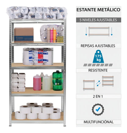 Repisas Rack 180x90x40 Metalicas Estanteria Metalica Repisa