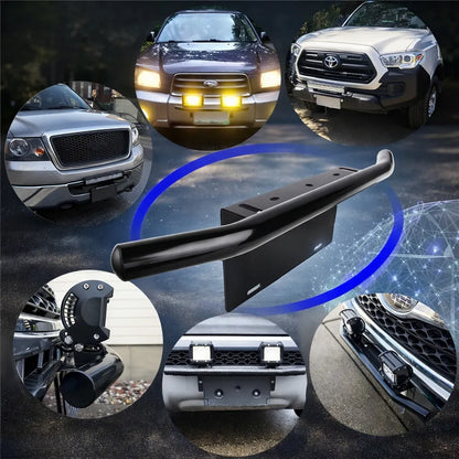 Porta Placas Patentes Soporte Focos Barra Led Frontal 4x4