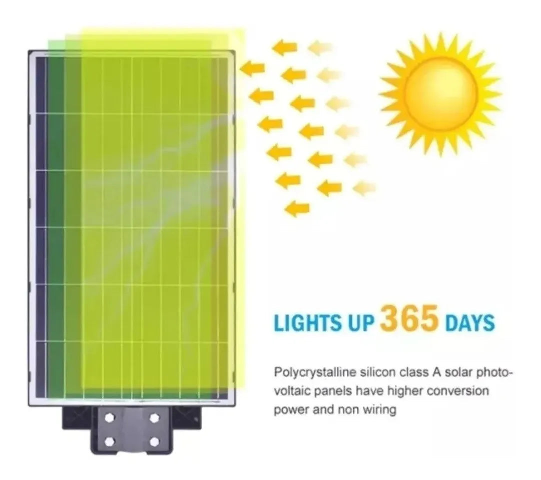 Pack X2 Foco Led Solar 600w Poste Exterior Focos Potentes
