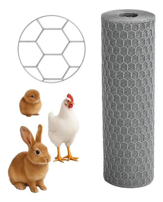 Malla Hexagonal Mallas Alambre Cercos 1 Pulgada 100cm - 50mt