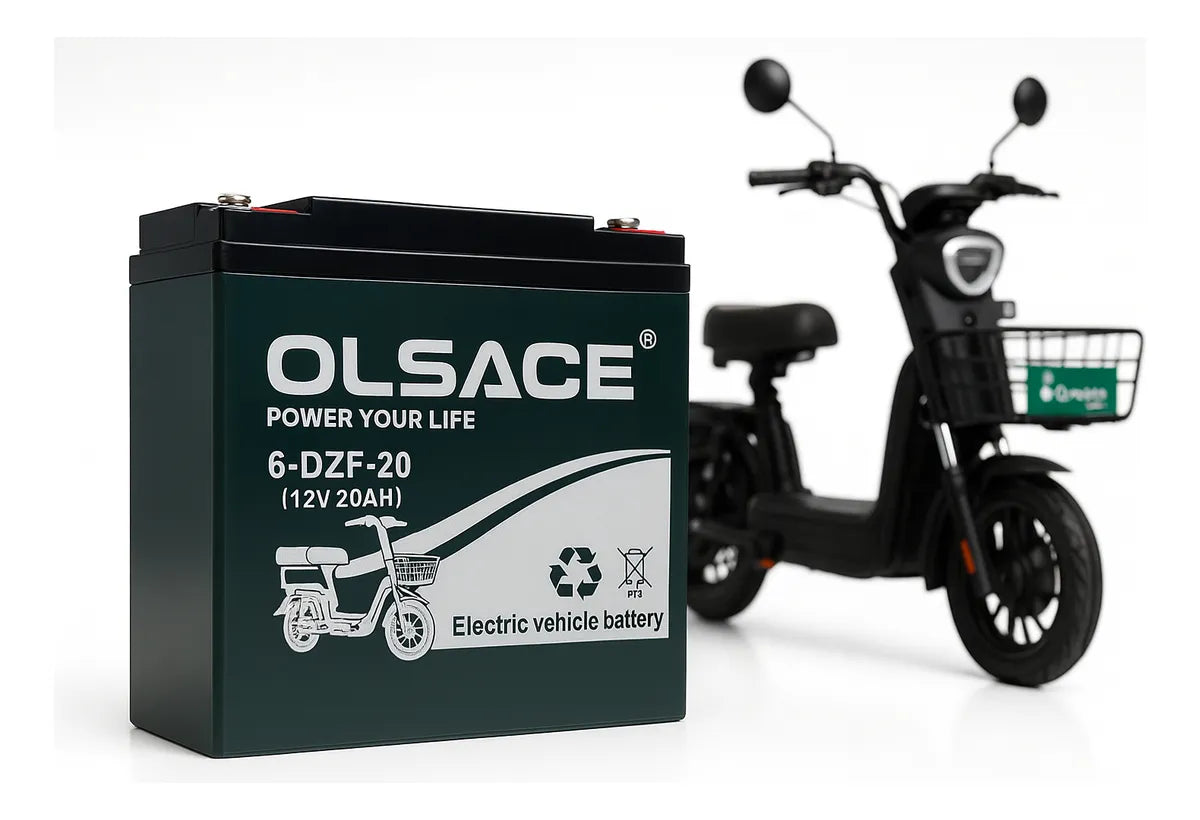 Bateria Moto Electrica 12v 20ah 6-dzf-20 Repuesto Cuatrimoto Izquierdo