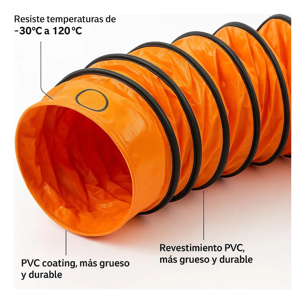 Extractor Ducto Flexible Tubo Ventilacion 12 Pulgadas 10mts