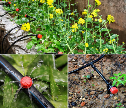 Kit Sistema Riego Agua Goteo Autocompensado Jardin 20 Metros