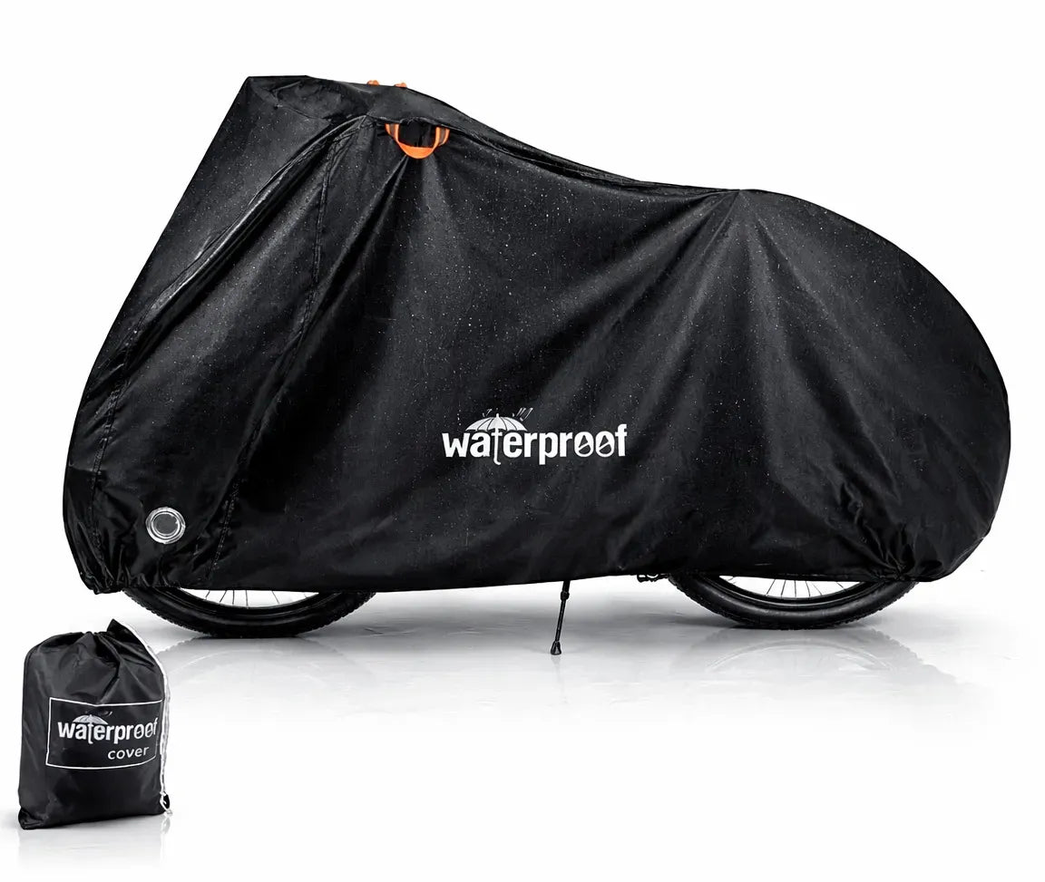 Lona Funda Moto Eoland Impermeable Bicicleta 110x200cm Exterior Proteccion Lluvia Sol Uv Ajuste Elastico Alta Resistencia Negro