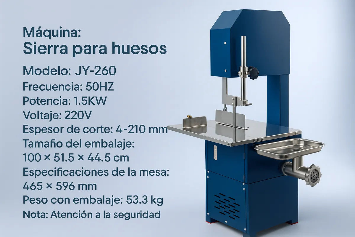 Cortadora Industrial De Carne Y Hueso Sierra Carnicera