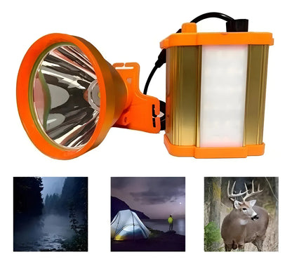 Focos Para Cazar 500w Led Recargable Linterna Cabeza Potente