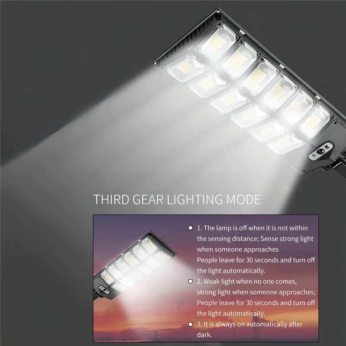 Foco Led Exterior Foco Sensor Movimiento Focos Solares 400w