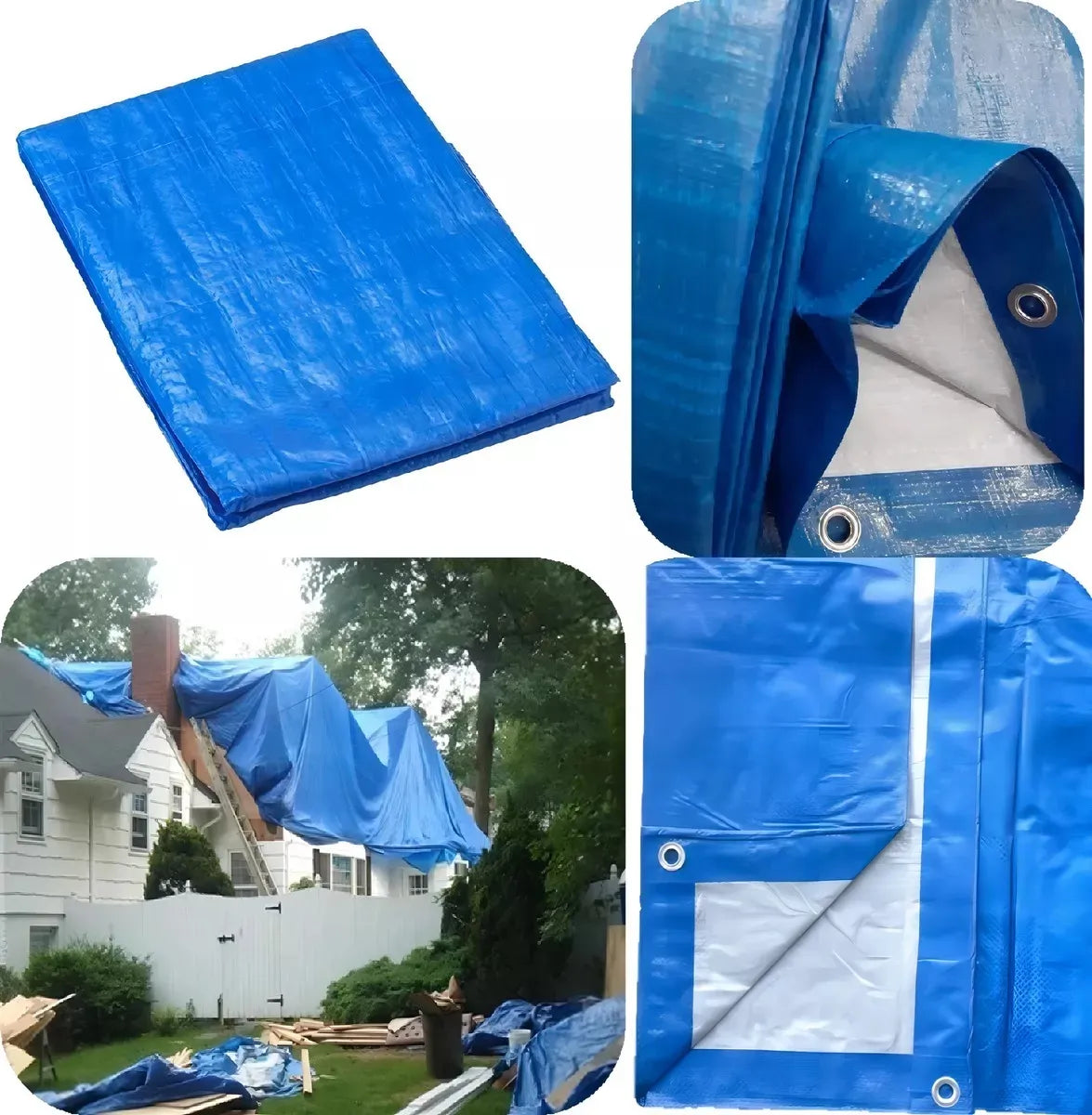 Lona Impermeable Lona Con Ojetillos Lona Multiuso 3x3 Metros