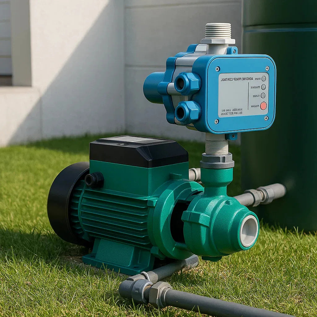 Bomba Centrifuga 1 Hp 220v + Controlador Presión Electrico
